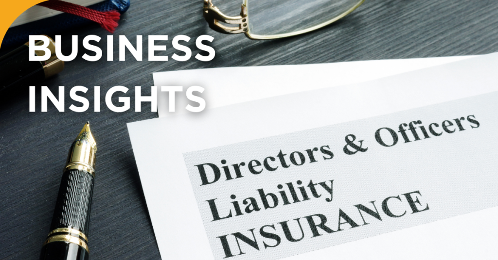 A page depicting a directors and officers liability insurance policy